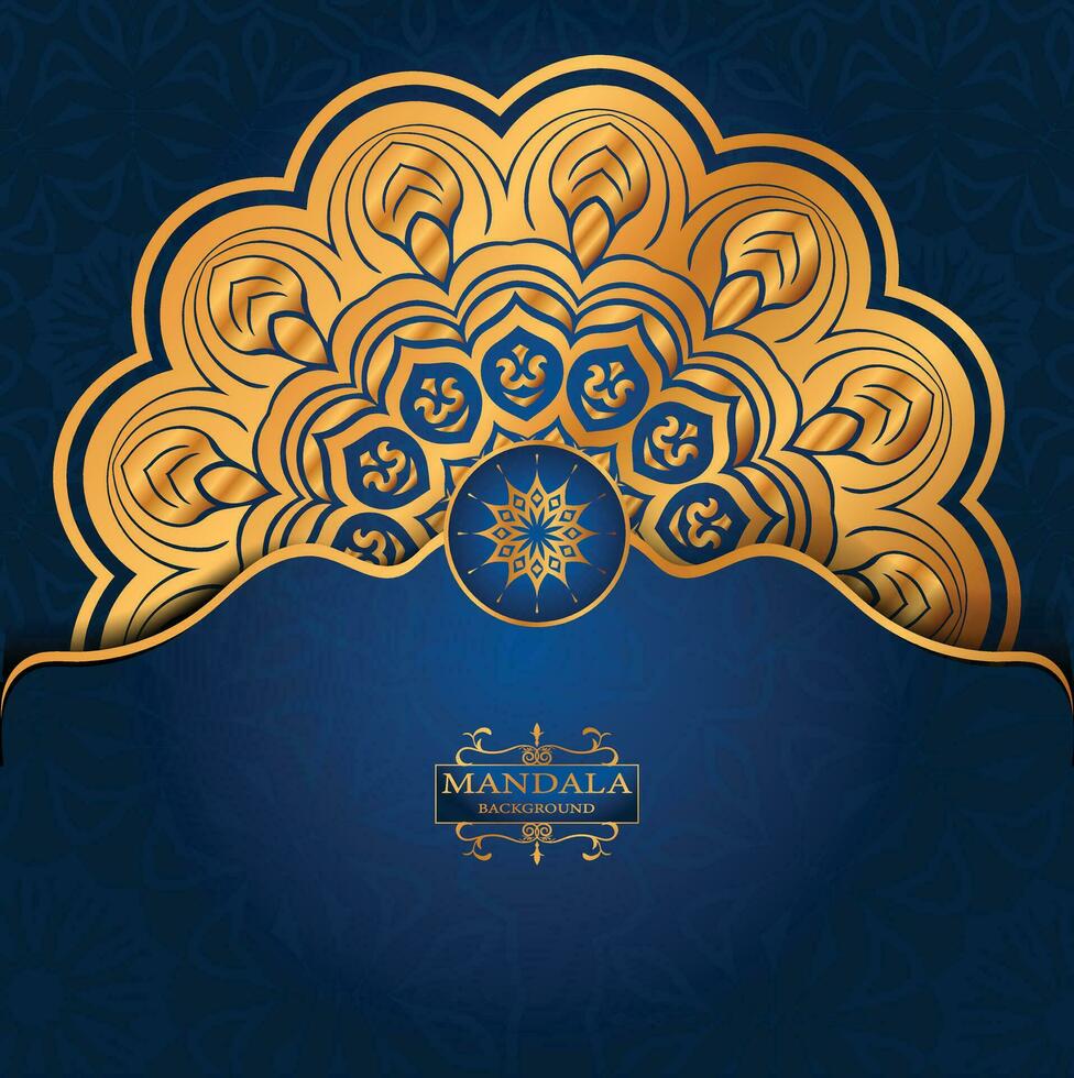 Luxury ornamental mandala design background vector