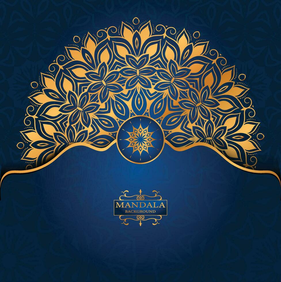 Luxury ornamental mandala design background vector