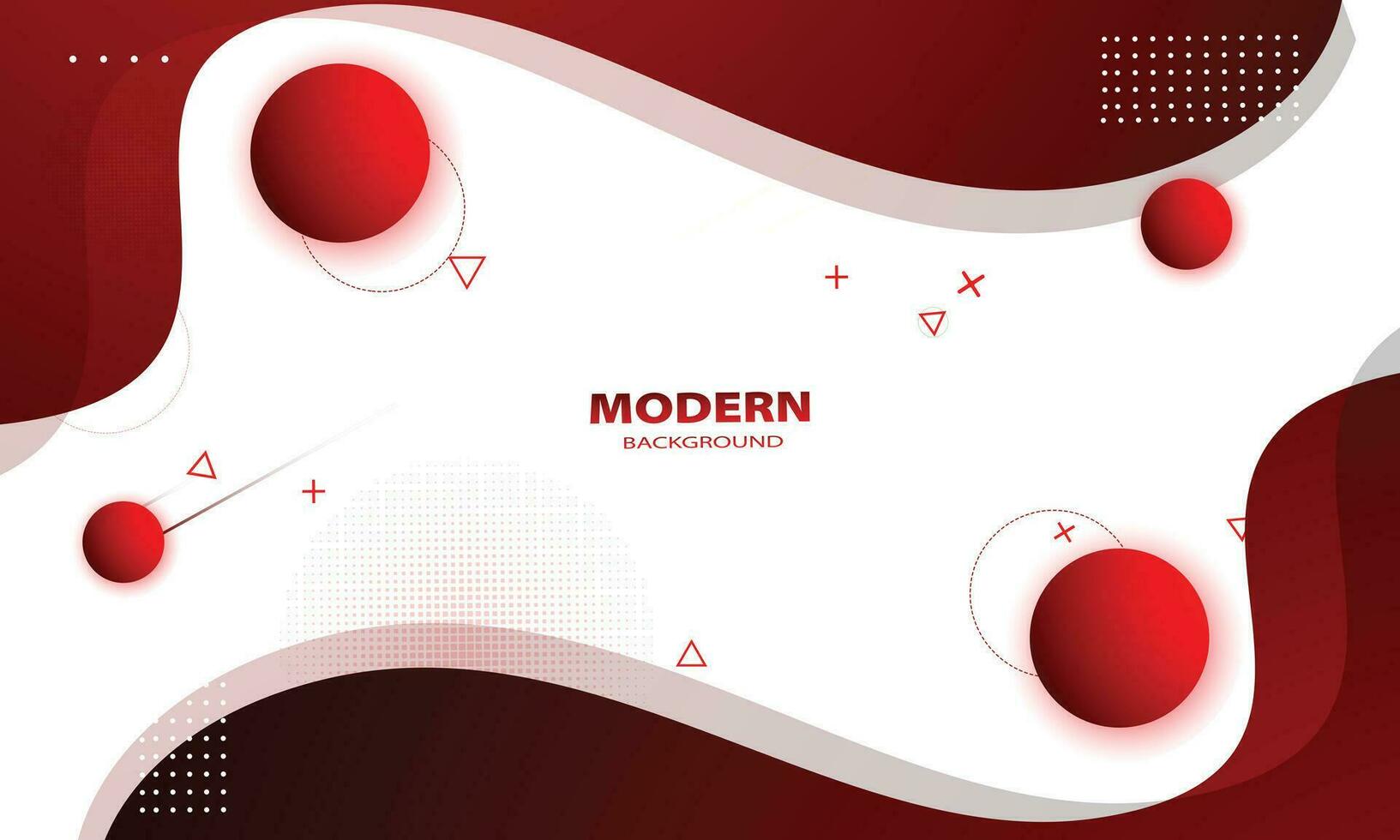 Vector modern gradient red abstract memphis style with geometric background