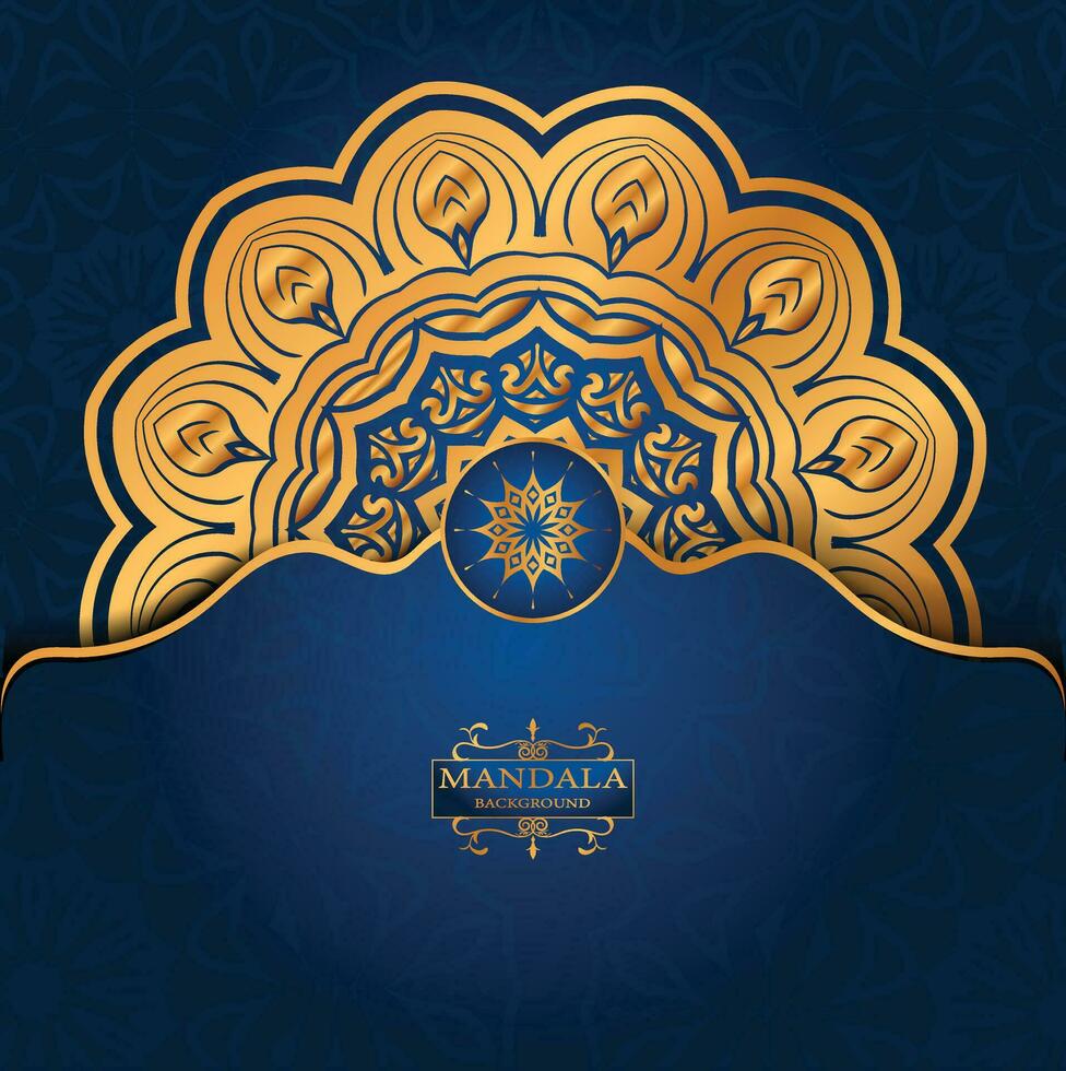 Luxury ornamental mandala design background vector