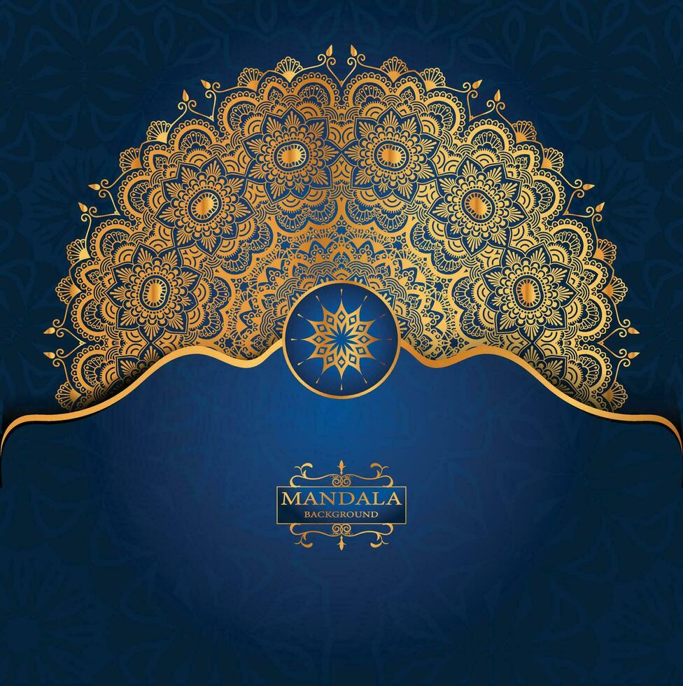 Luxury ornamental mandala design background vector