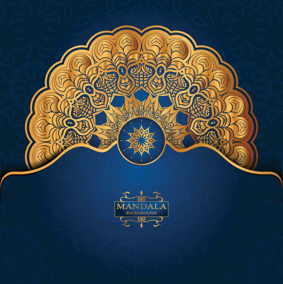 Luxury ornamental mandala design background vector