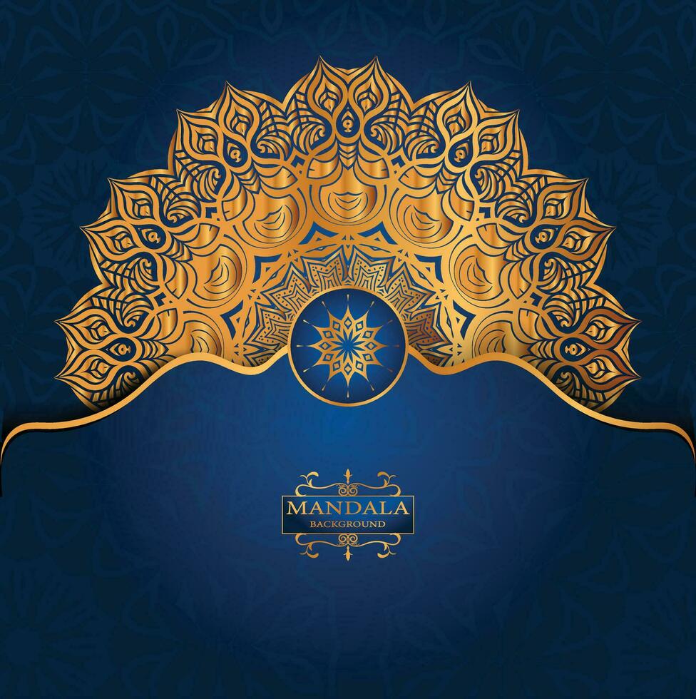 Luxury ornamental mandala design background vector