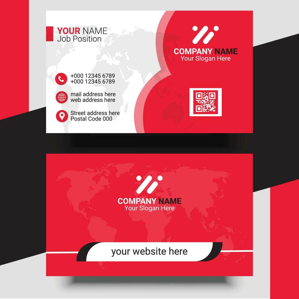 A Creative Modern Professional Business Card Design Template vector