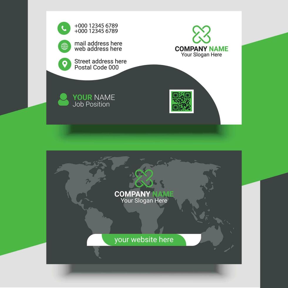 A Creative Modern Professional Business Card Design Template vector