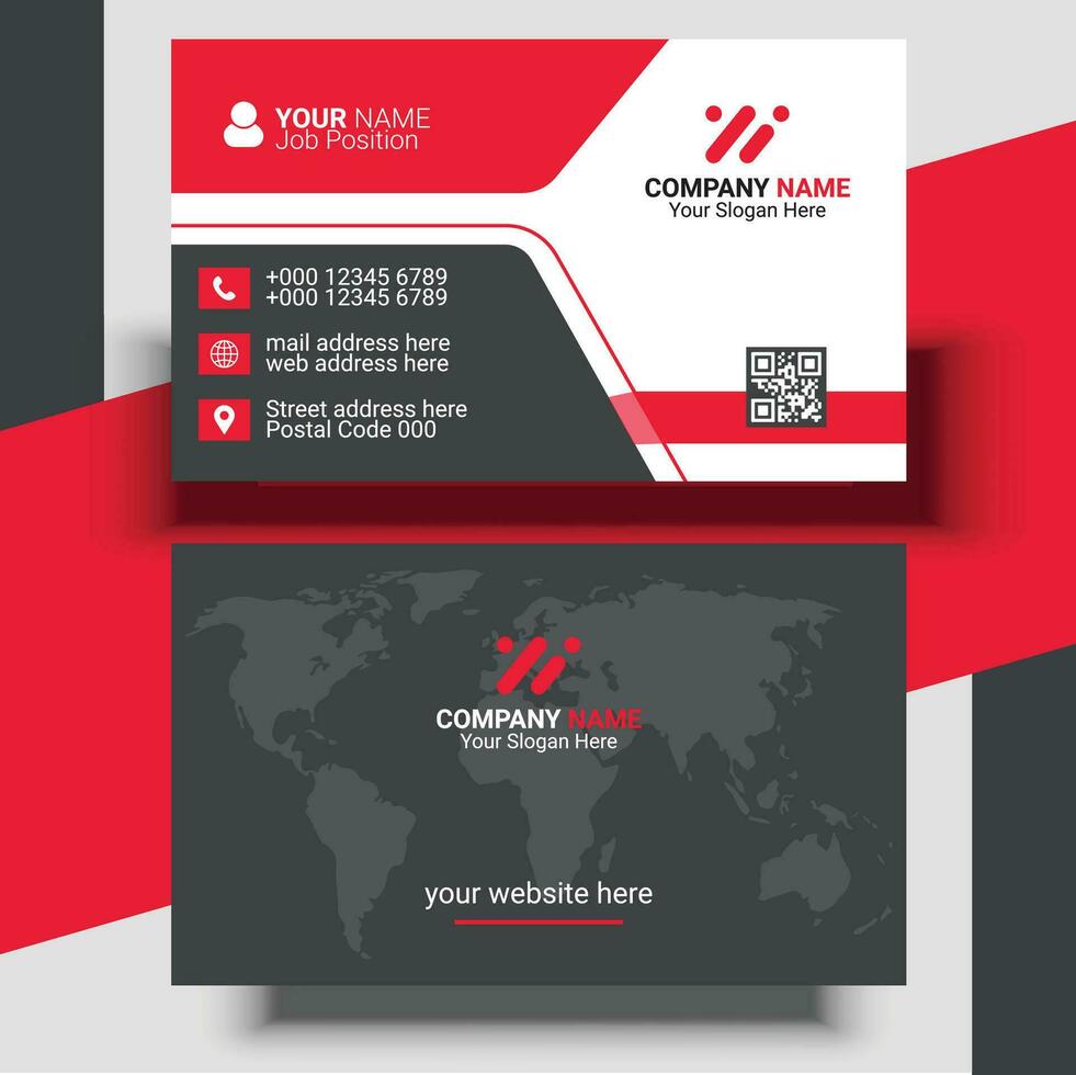 A Creative Modern Professional Business Card Design Template vector