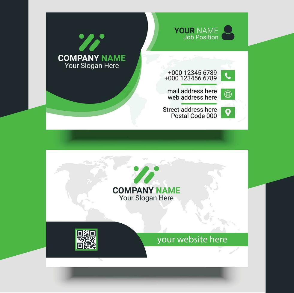 A Creative Modern Professional Business Card Design Template vector