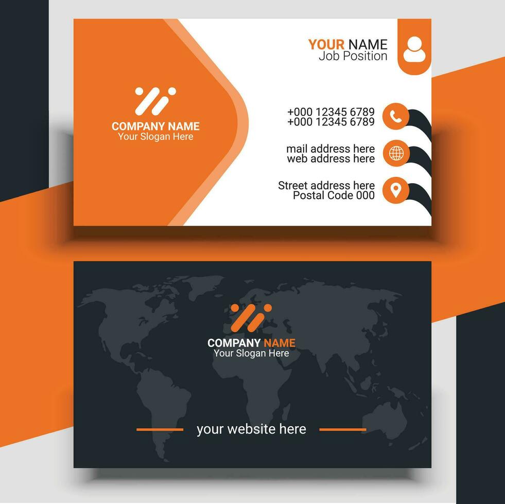 A Creative Modern Professional Business Card Design Template vector