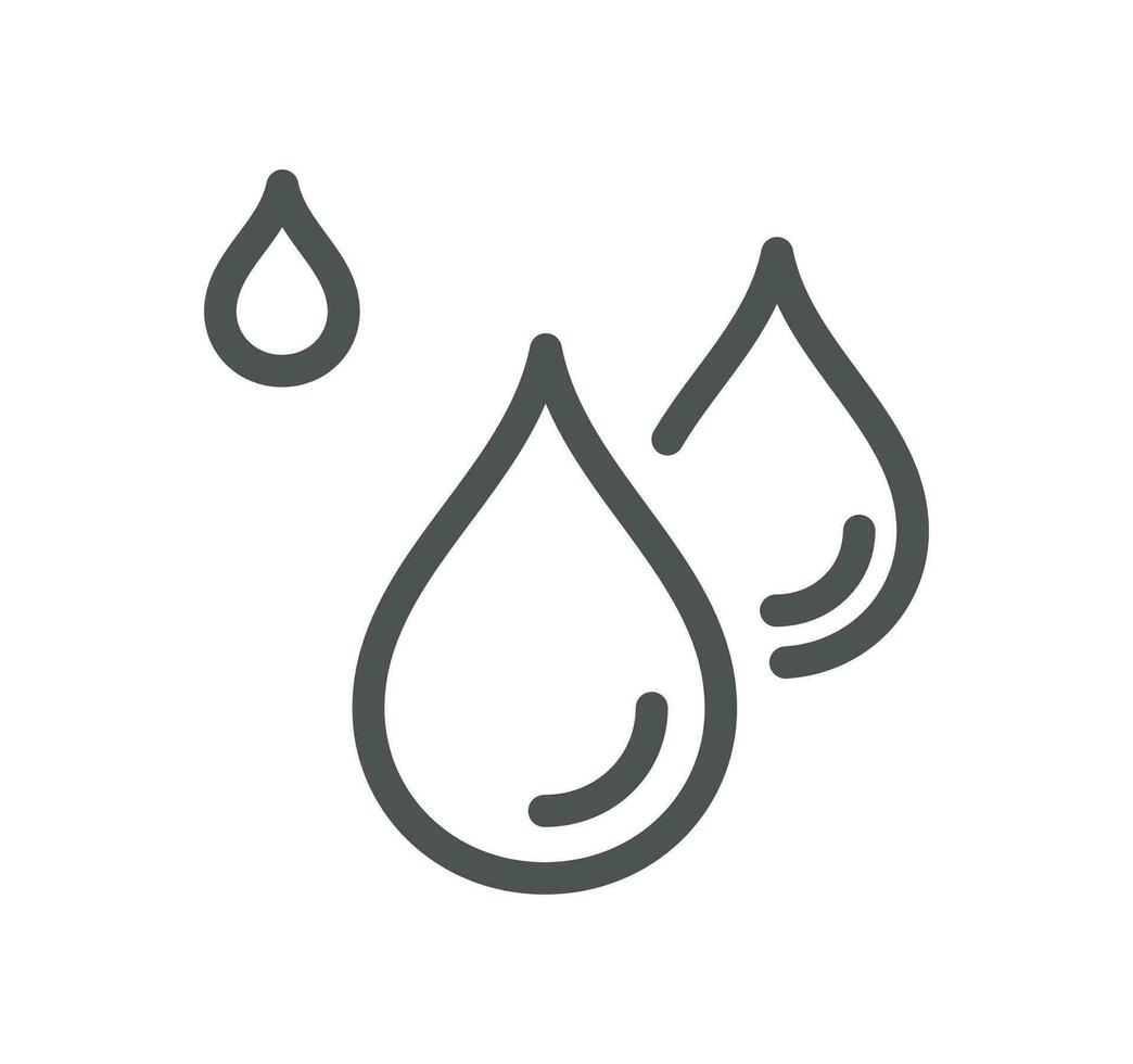 Waterproof related icon outline and linear vector. vector