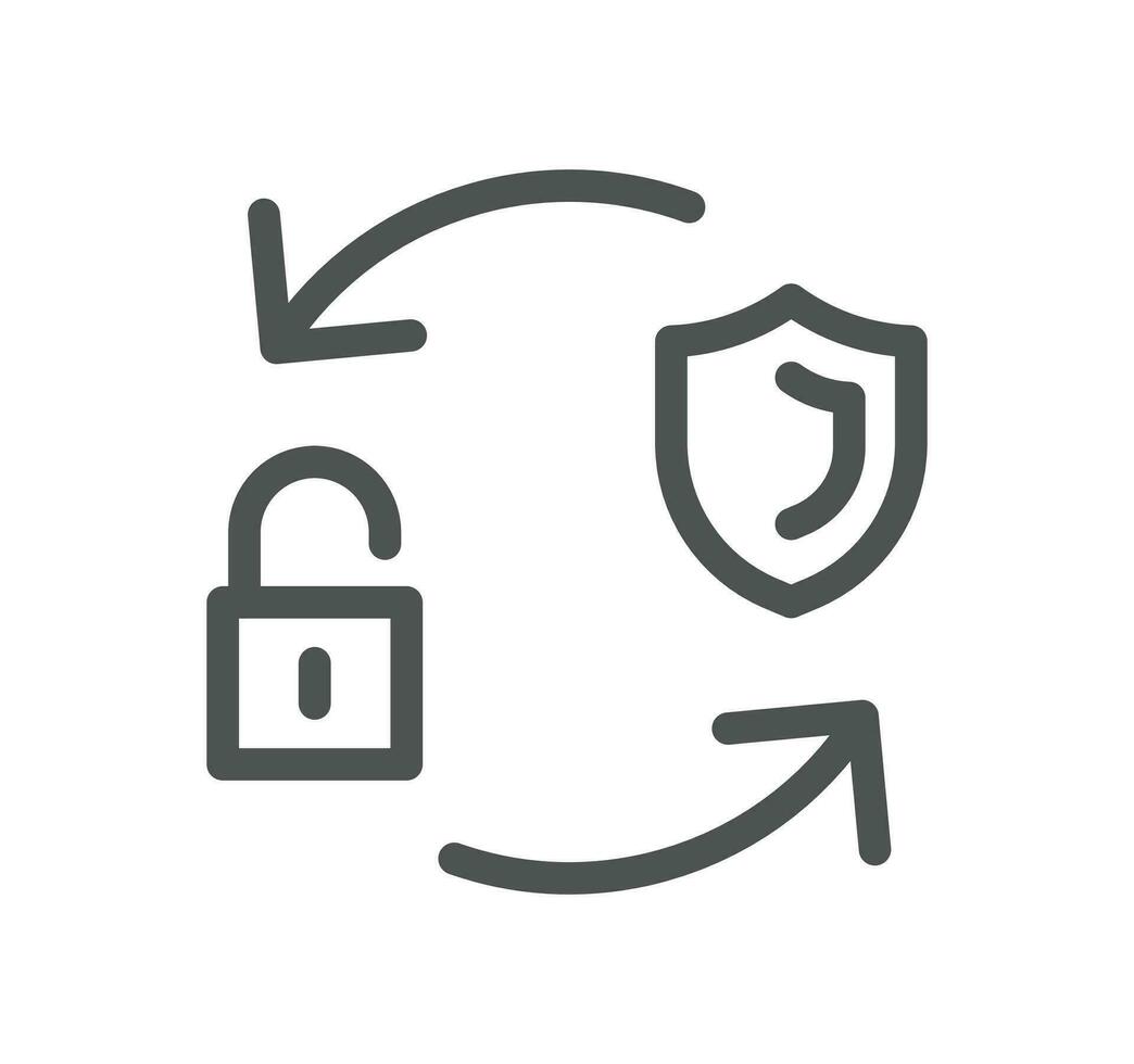 Defense related icon outline and linear vector. vector