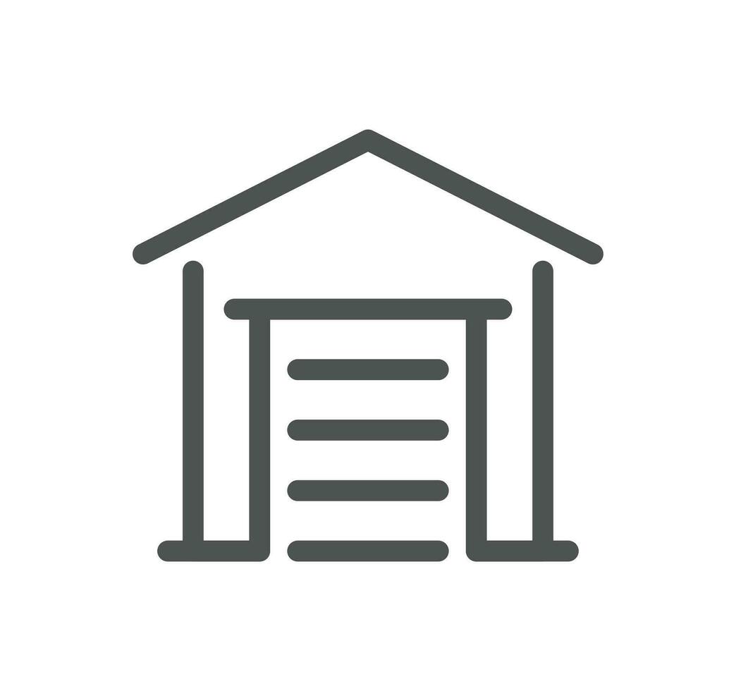 Buildings related icon outline and linear vector. vector