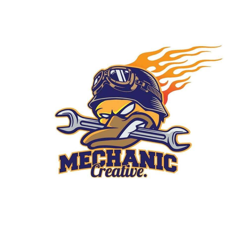 design logo mechanic vector illustration