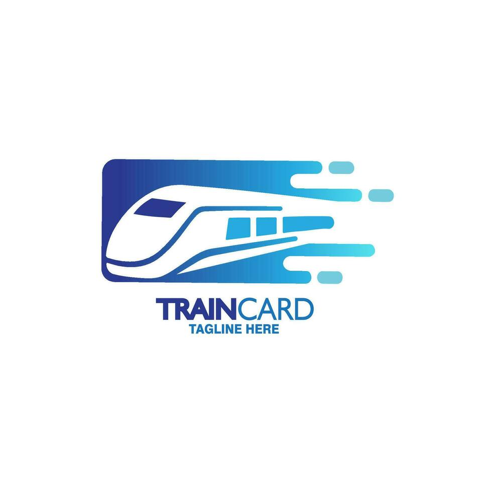 diseño logo tren transporte vector ilustración