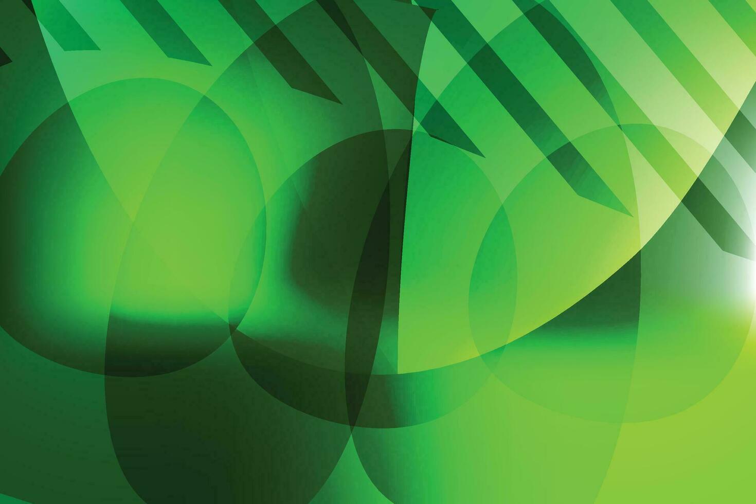 Green dynamic shadow line simple cool colorful bright cave wave sweet light vector abstract element background