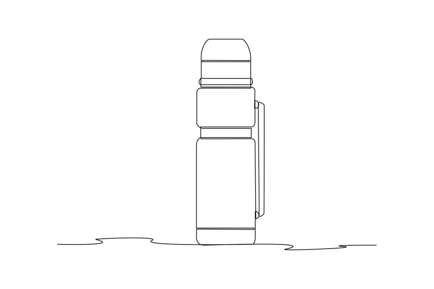 Continuous one line drawing packaging bottle concept. Single line draw design vector graphic illustration.