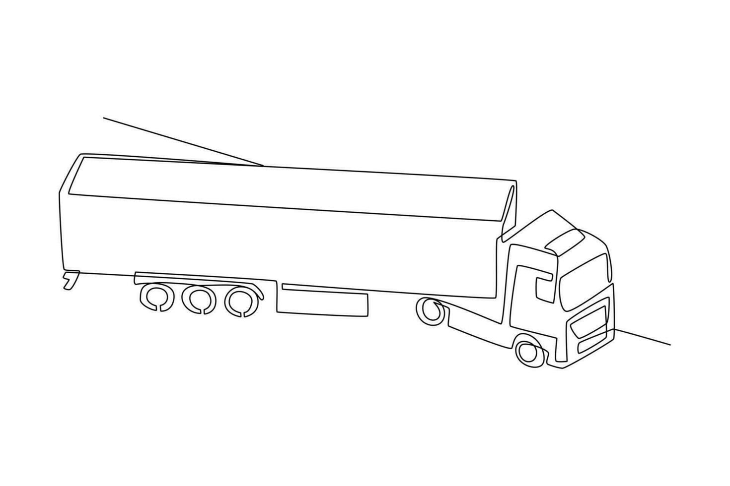 Continuous one line drawing distribution and logistic concept. Single line draw design vector graphic illustration.