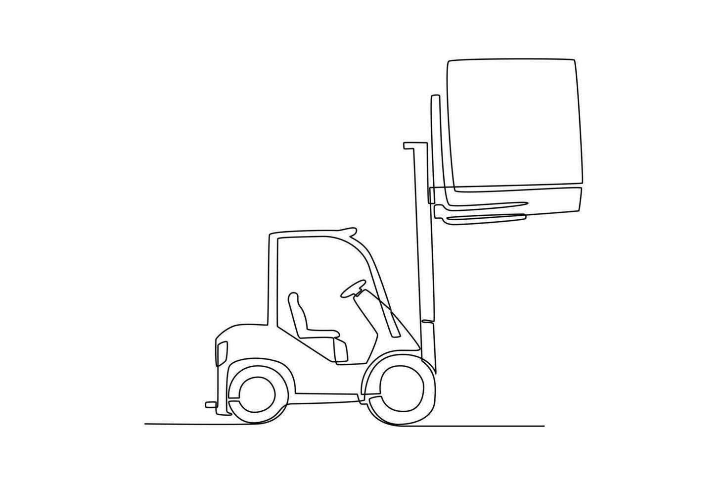 Continuous one line drawing distribution and logistic concept. Single line draw design vector graphic illustration.