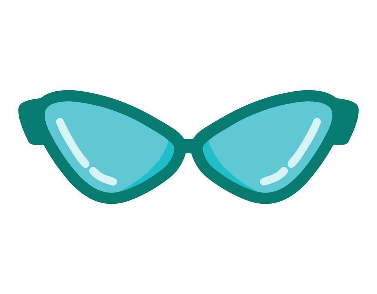 elegante gafas de sol icono para verano y Moda gafas accesorios vector ilustración