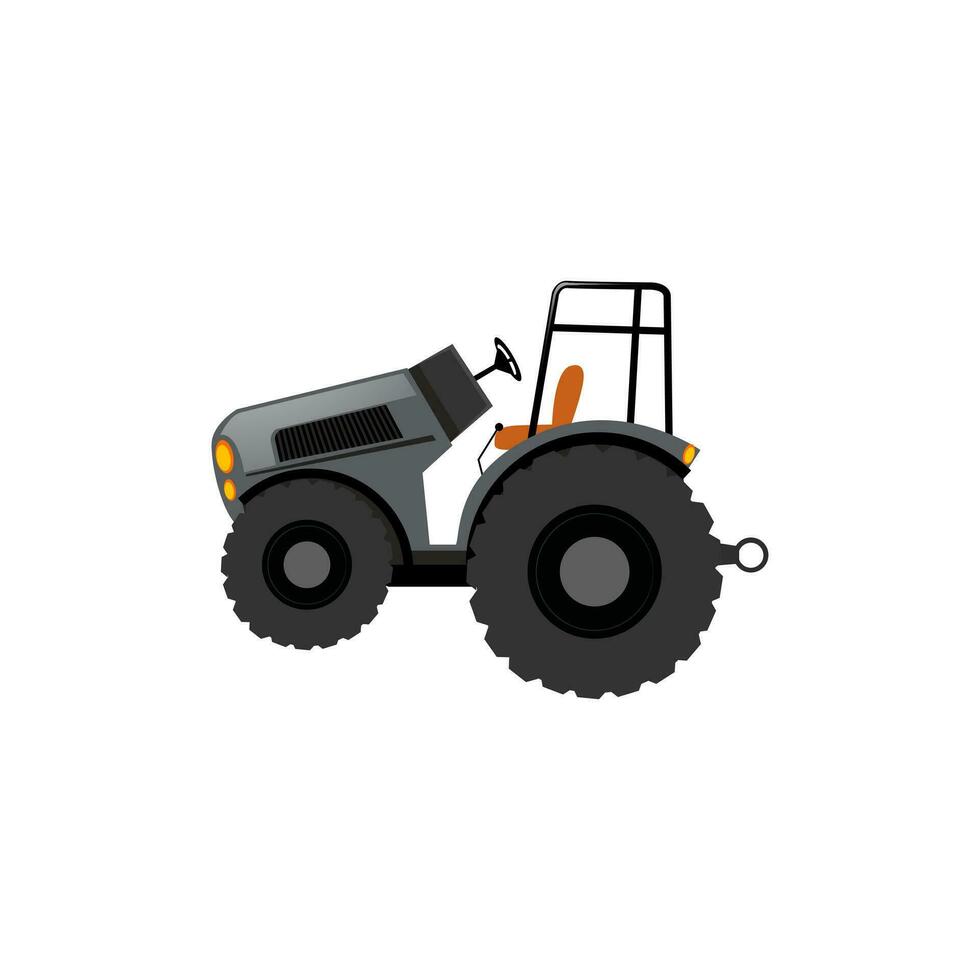 Transport Farm Tractors Cartoon Vector Illustration Design. 3D Illustration Vehicle Tractor For Farm. Industrial Vehicles Premium Vector Set With White Background.