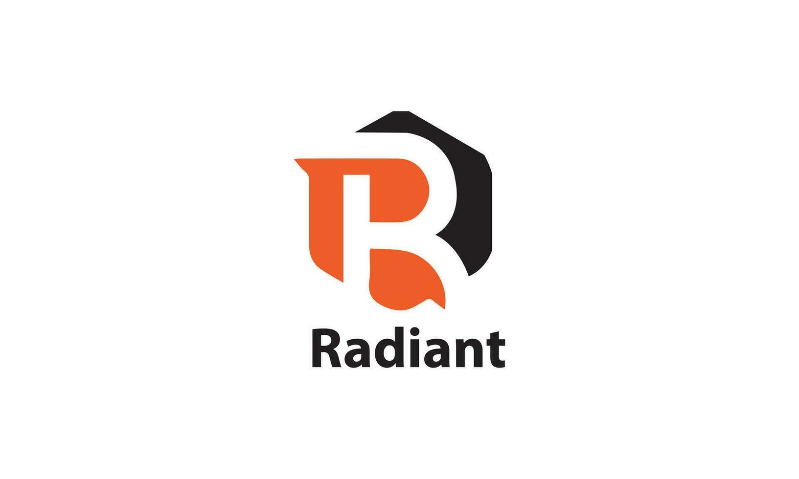 letra r moderno y elegante logo diseño vector