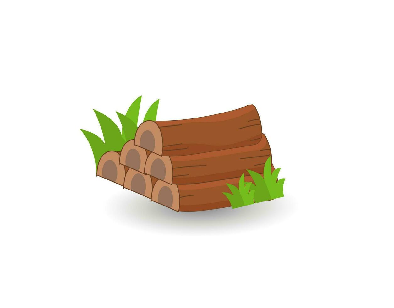 Cartoon Wood Logs Illustration Vector Wooden Bonfire, Vector Logs Lumber Wood Logs And Tree Trunks Illustration Template, Logs Clip Art Design, And Trunks With White Background