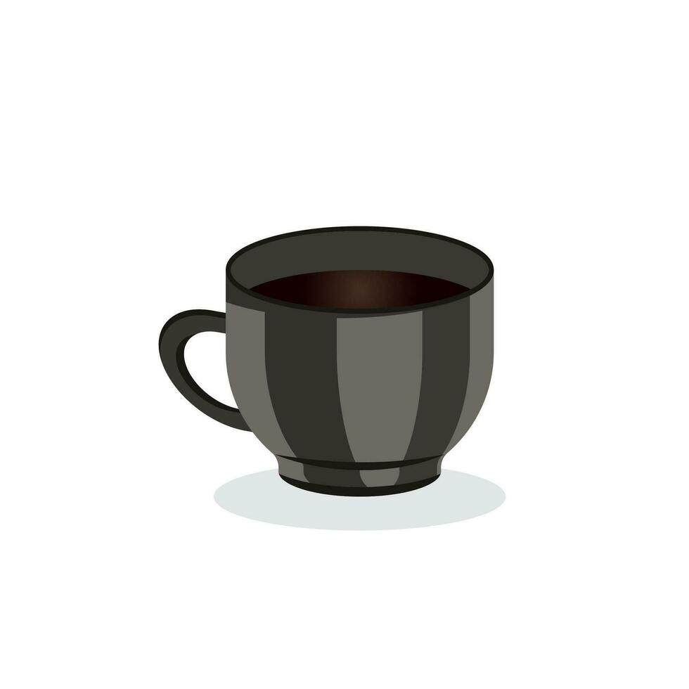 realista diferente café taza ilustración vector diseño con blanco fondo, diferente tipos de ilustración café bebidas café taza con gorra icono vector