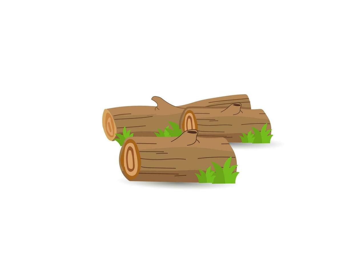 Cartoon Wood Logs Illustration Vector Wooden Bonfire, Vector Logs Lumber Wood Logs And Tree Trunks Illustration Template, Logs Clip Art Design, And Trunks With White Background.