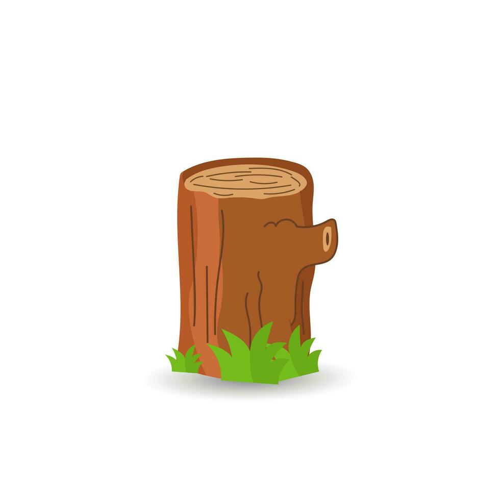 Cartoon Wood Logs Illustration Vector. Wooden For Camping Bonfires With Trunks And Planks. Wooden Bonfire, Logs Lumber Wood Logs And Tree Trunks, Logs Clip Art Design, And Trunks With White Background vector