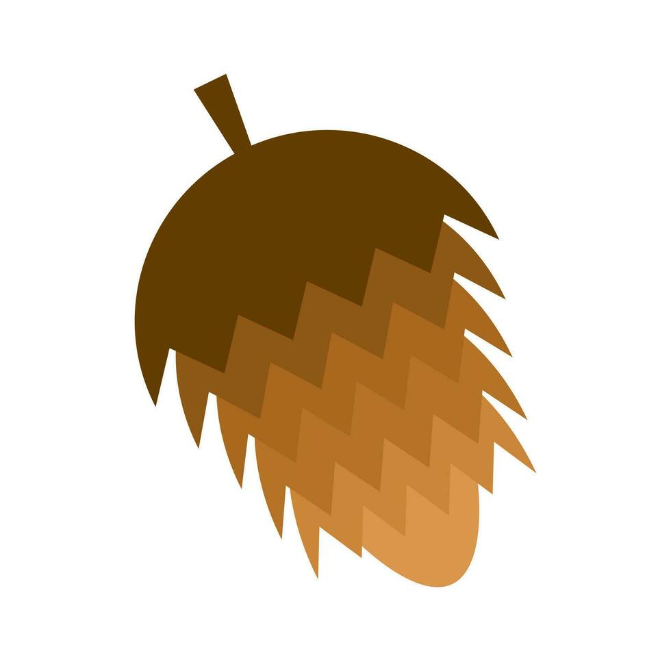 plano piña icono. otoño estación. vector ilustración