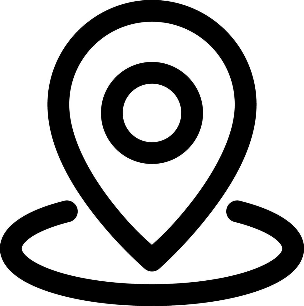 Locations pointer Related Simple Vector Line Icon. With a size of 32 pixels and can be edited again
