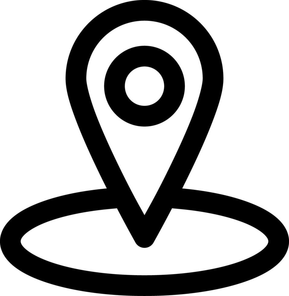 Locations pointer Related Simple Vector Line Icon. With a size of 32 pixels and can be edited again