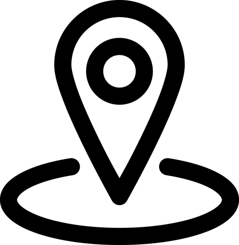 Locations pointer Related Simple Vector Line Icon. With a size of 32 pixels and can be edited again