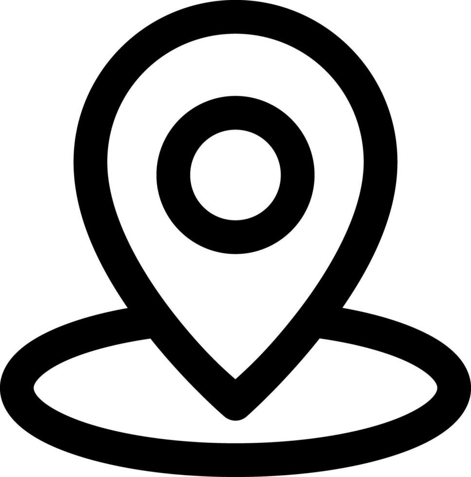 Locations pointer Related Simple Vector Line Icon. With a size of 32 pixels and can be edited again