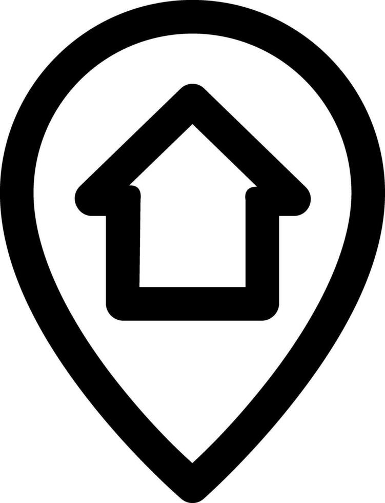 Locations Home Related Simple Vector Line Icon. With a size of 32 pixels and can be edited again