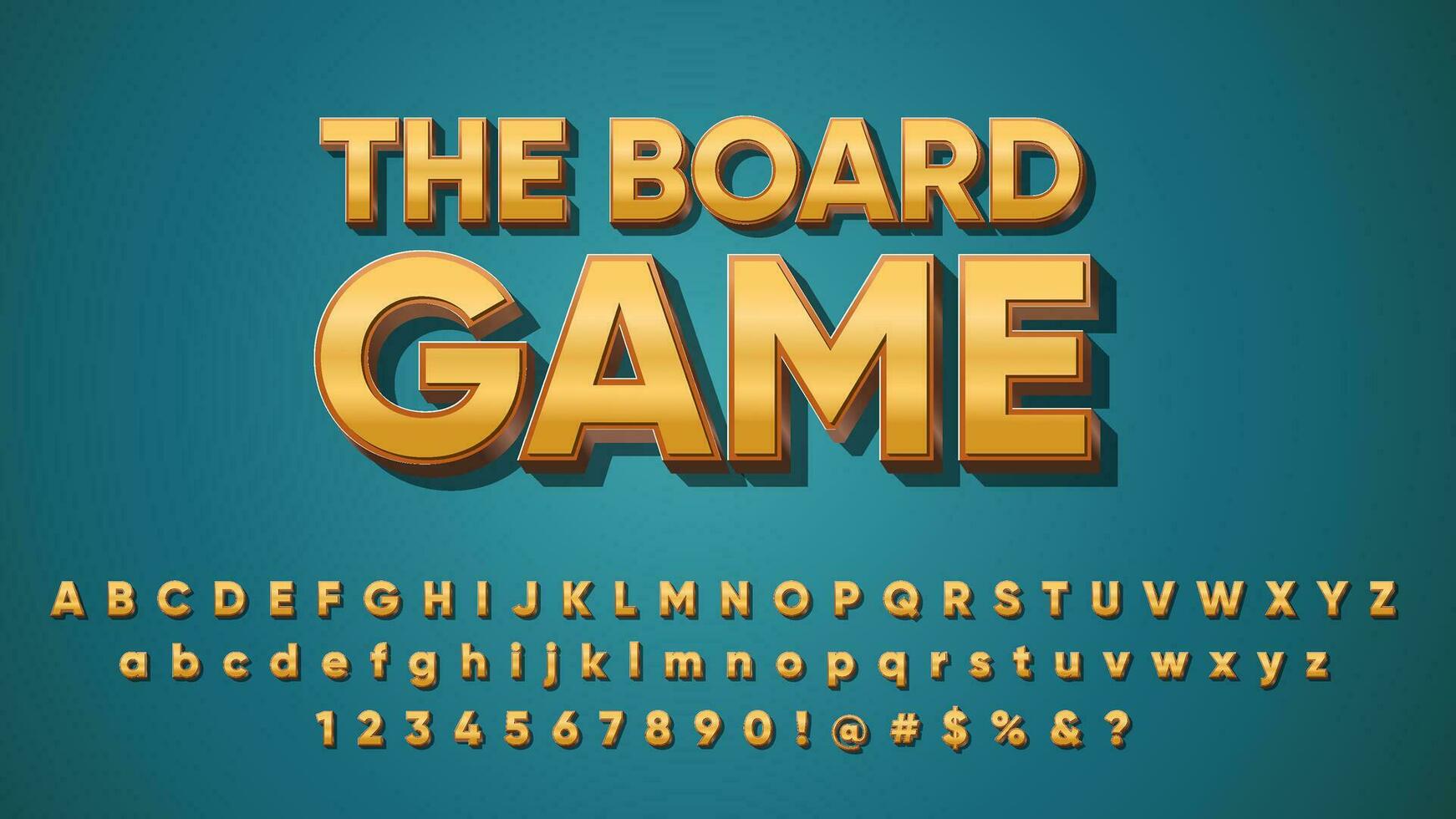 Wooden Board Game and Cartoon Movie Title Editable Text Effect Alphabet Set Collection vector