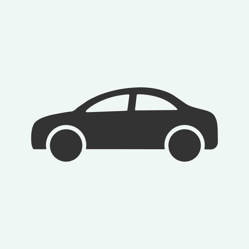 Car icon in flat style simple traffic icon vector