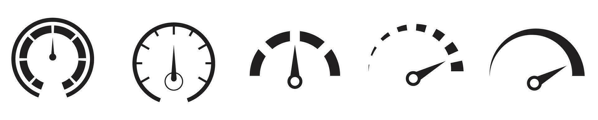 gauge meter icon speedometer gauge fuel icon presure meter vector