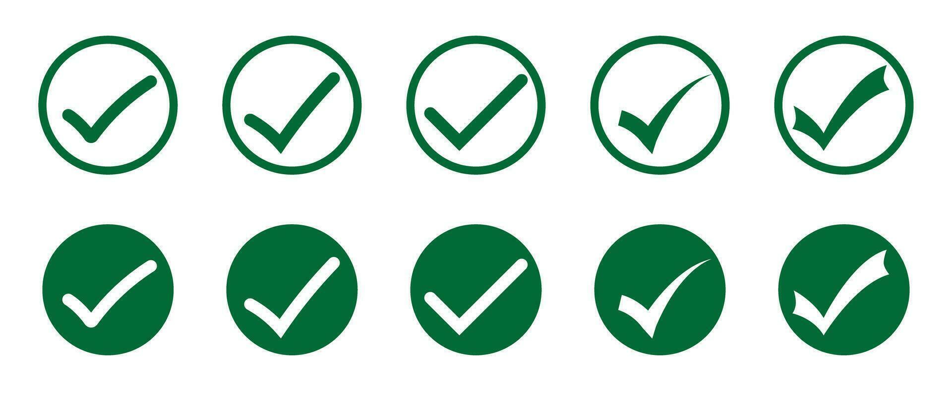 green circle check mark icon 25421719 Vector Art at Vecteezy