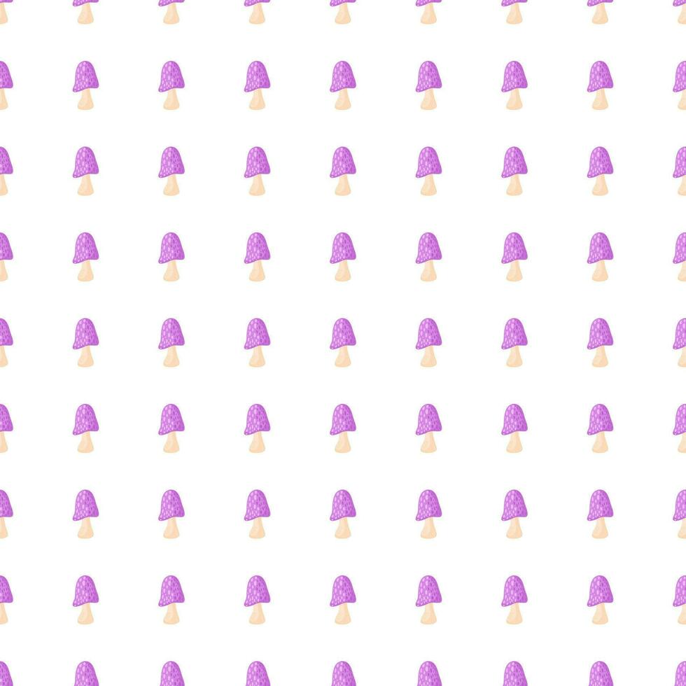 Magical fly agaric wallpaper. Seamless pattern with fairytail mushrooms. vector