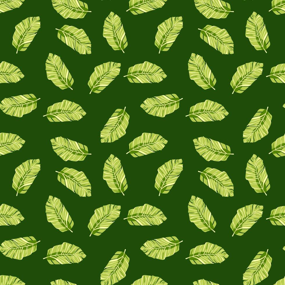 resumen exótico planta sin costura modelo. botánico hojas fondo de pantalla. tropical modelo fondo con palma hoja y floral motivos vector