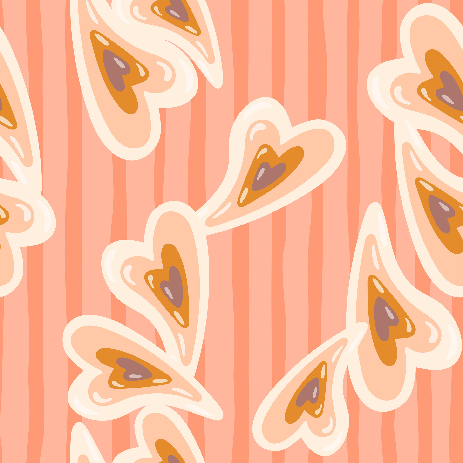 Vintage hearts seamless pattern. 14 february wallpaper. Valentine’s Day