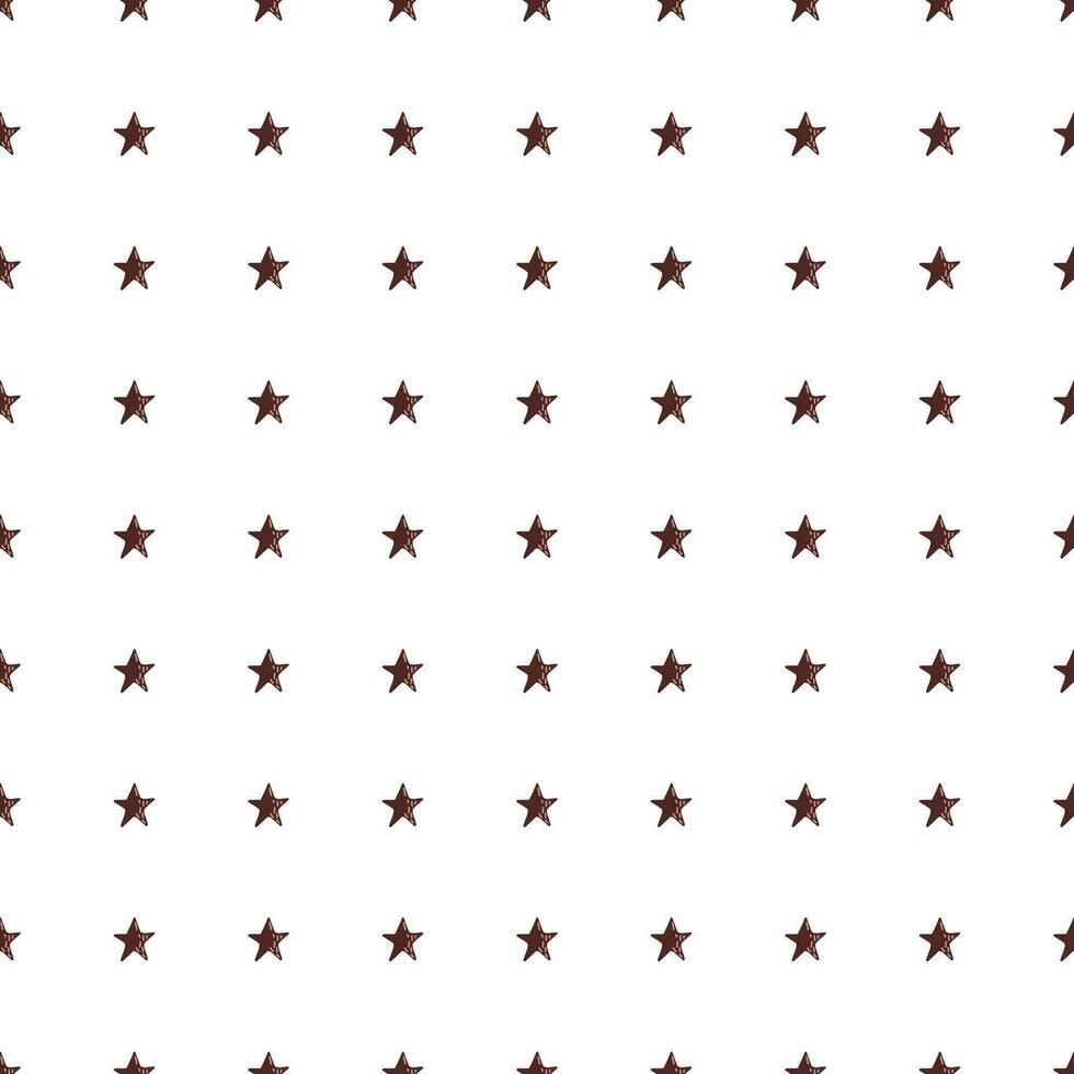 Cute stars seamless pattern in doodle style. Constellation wallpaper vector