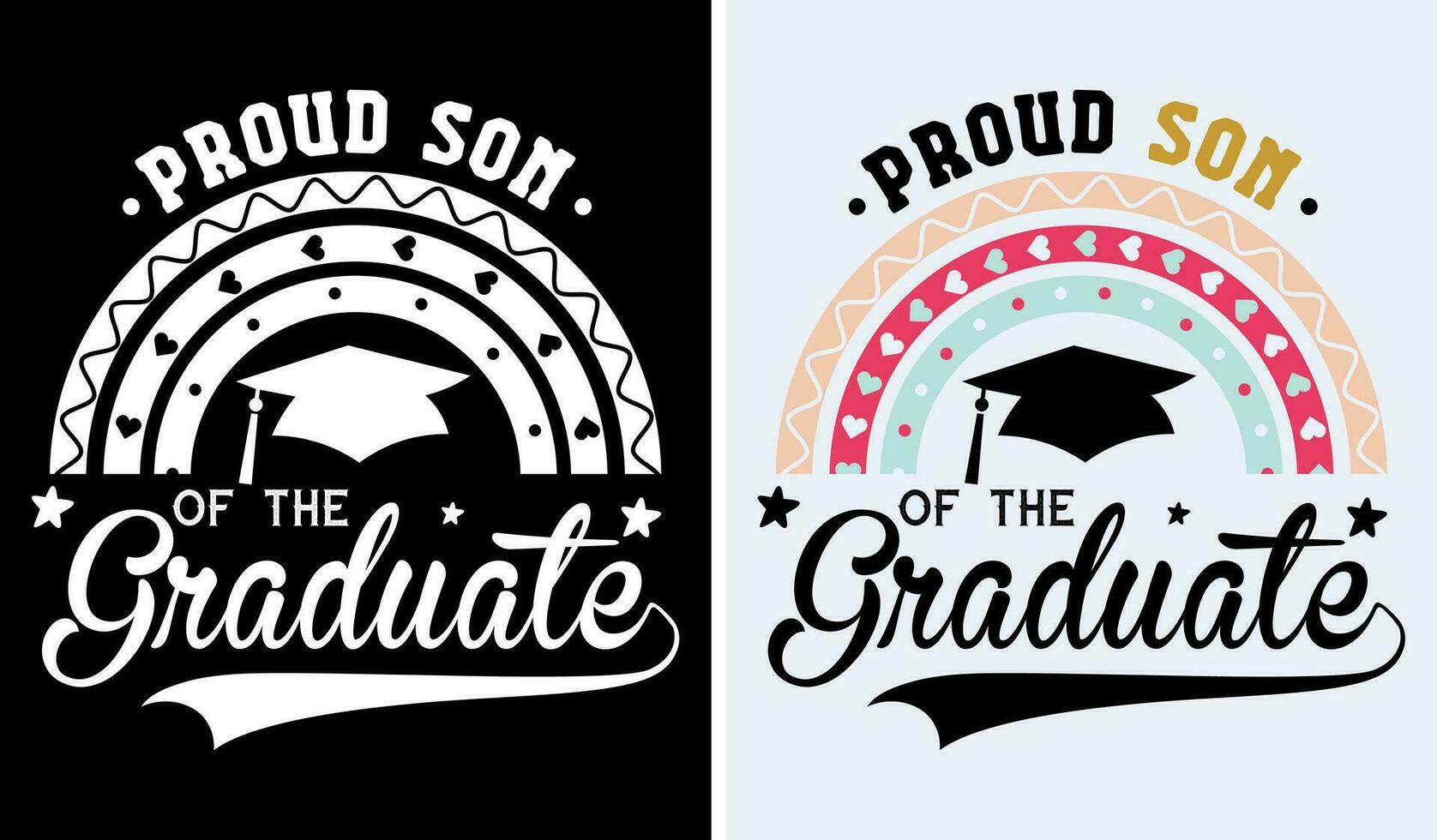 Proud Senior Family Graduation Shirt Design 2023 vector