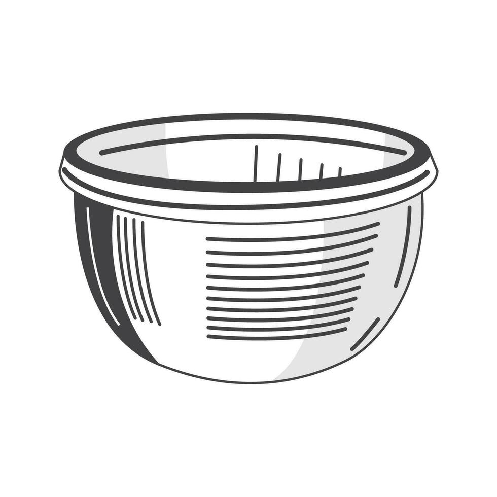 Retro bowl Vector Stock Illustration Vintage bowl