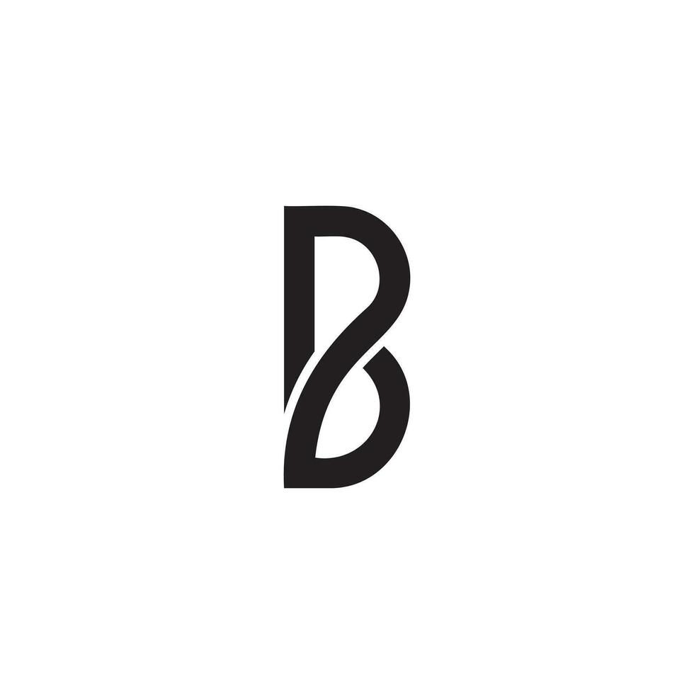 Modern unique shape letter PB creative minimal monogram logo. PB logo. BP logo vector