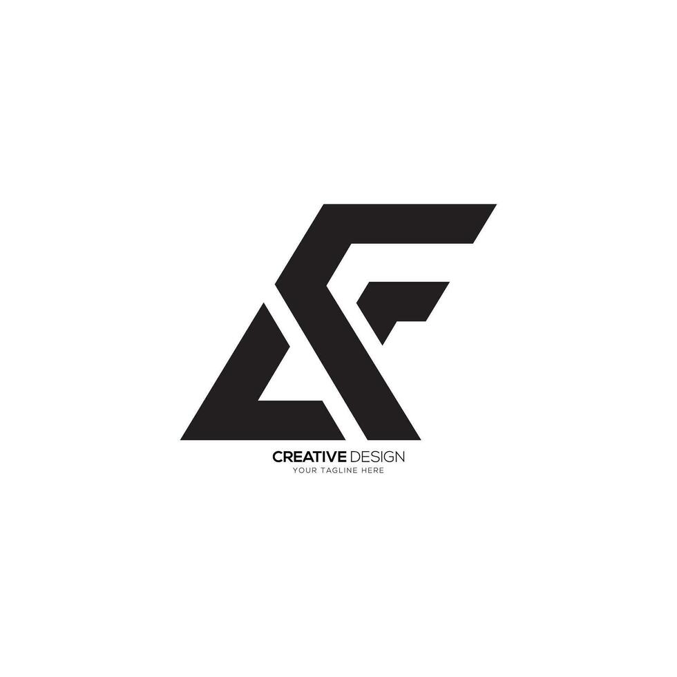 Letter LF or CF modern shape unique monogram stylish logo concept. LF logo. CF logo vector