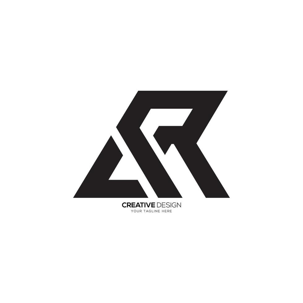 Letter CR o r RC stylish modern monogram creative logo. RC logo. CR logo vector
