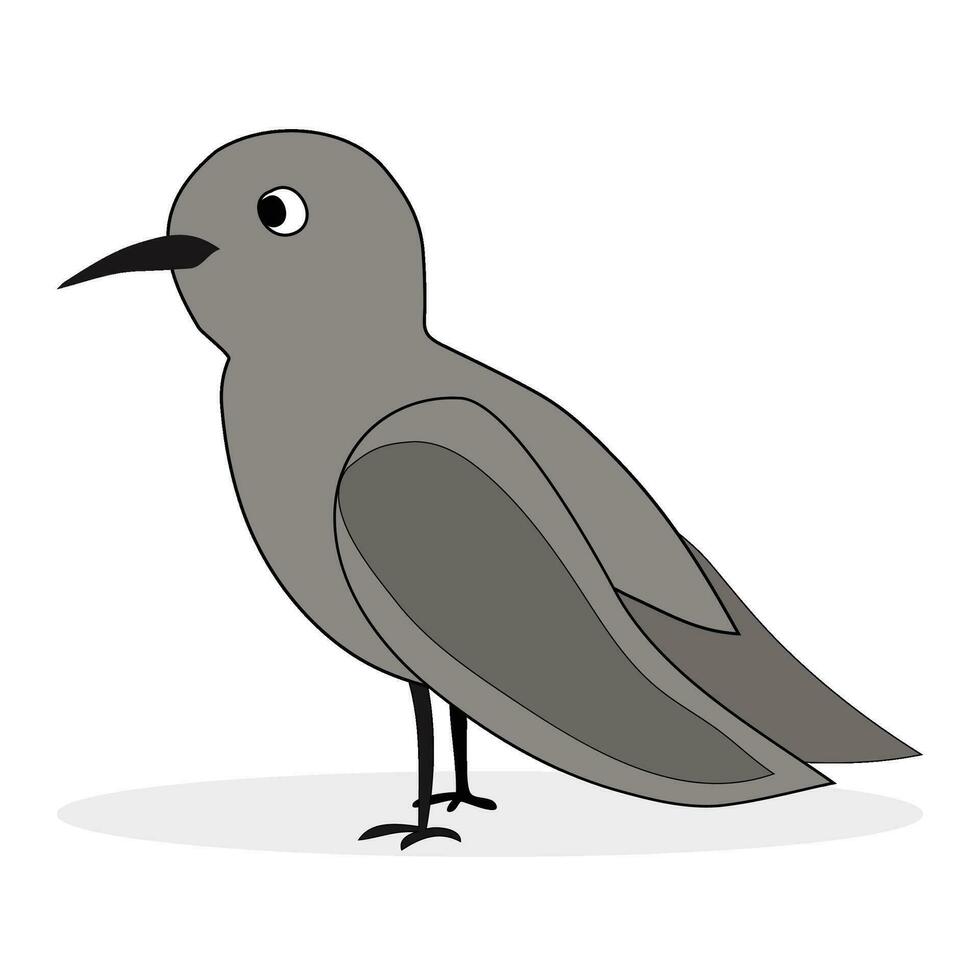 Simple cartoon nightingale vector