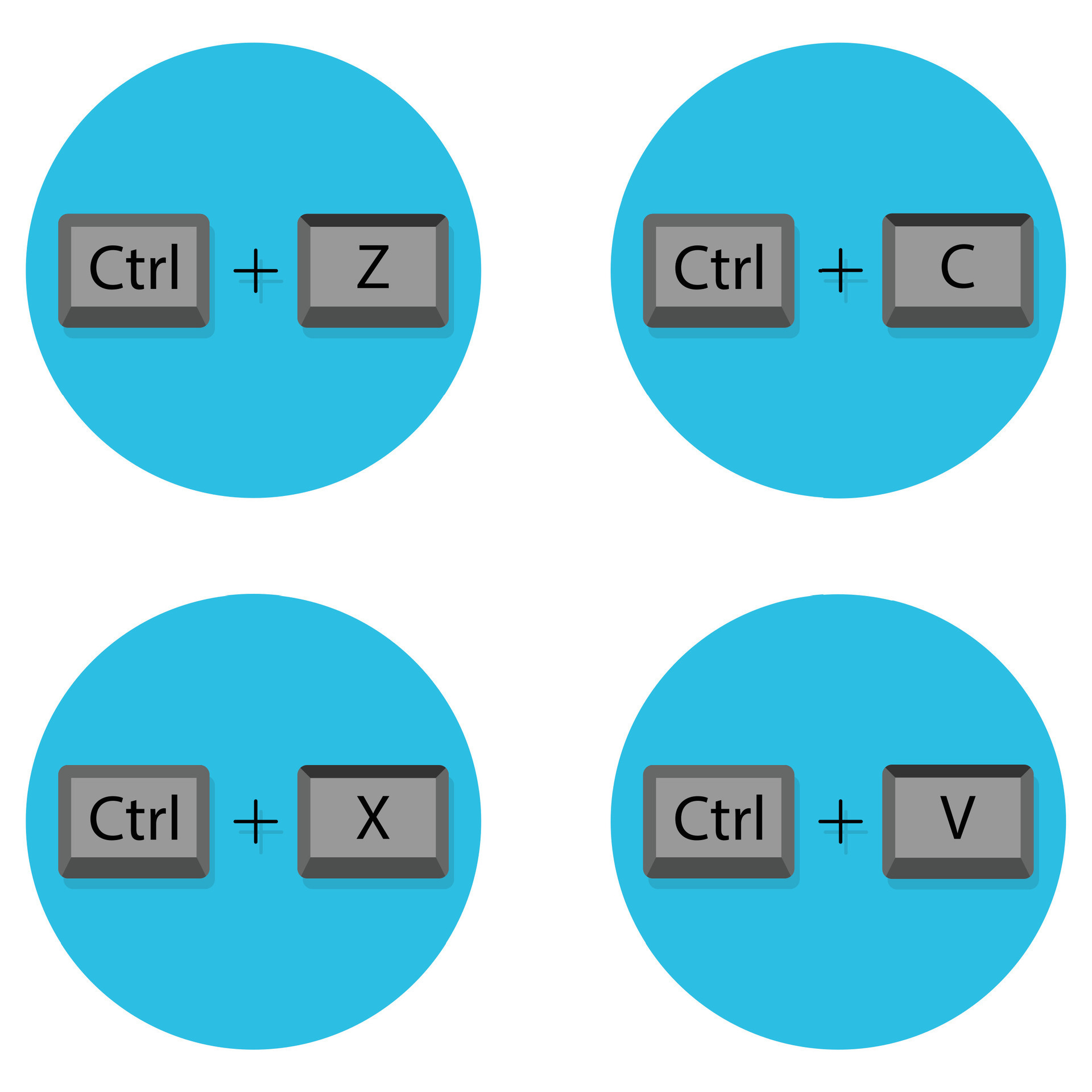 Combination of keyboard buttons 25423314 Vector Art at Vecteezy