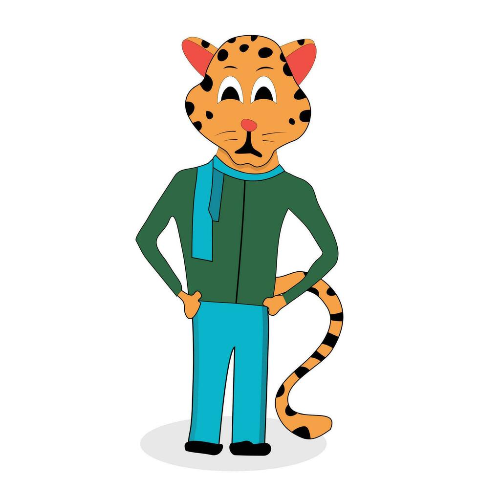 jaguar personaje diseño vector